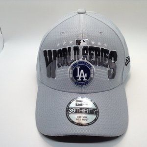 New Era Los Angeles Dodgers 2020 World Series Adjustable 39THIRTY Dad Hat Cap